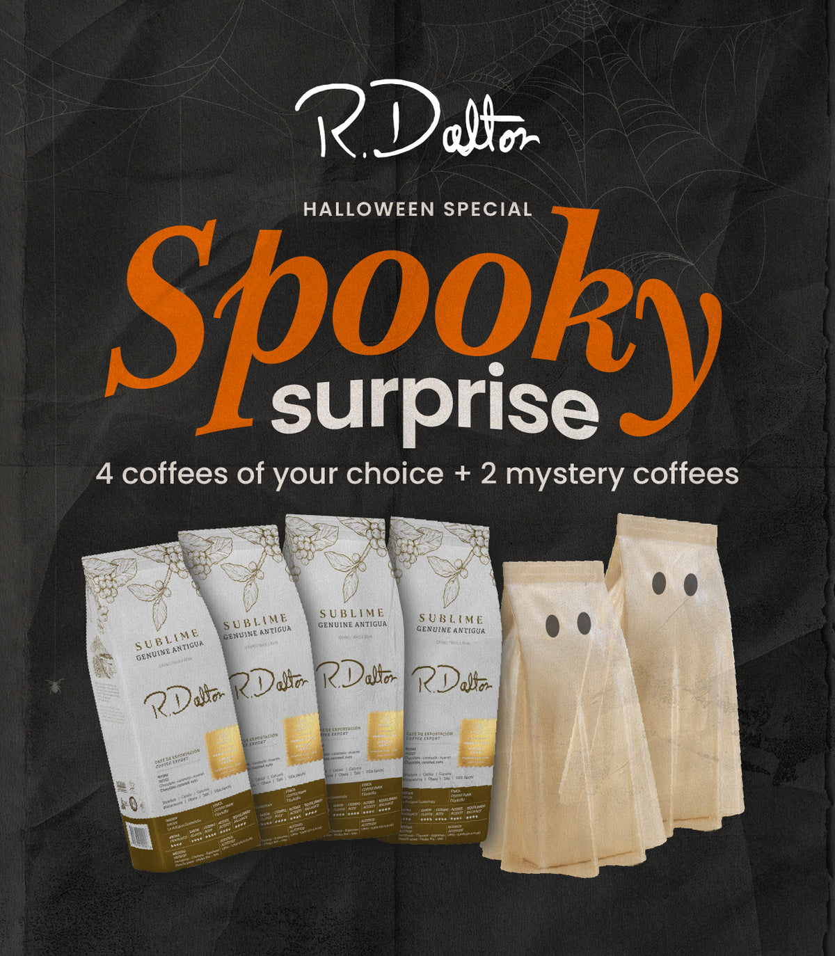 🎃 Spooky Surprise – Halloween Mystery Coffee Box (6-Pack)